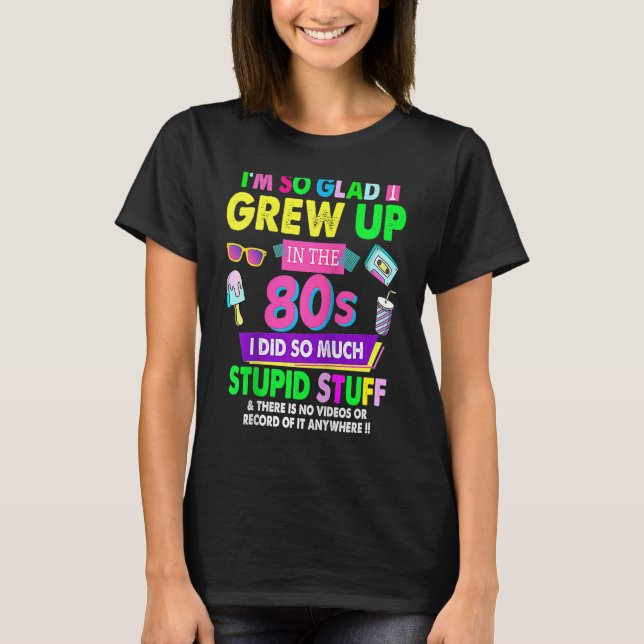 Camiseta 80s For Women Rave Outfit & 80s Festival Costume R (Anverso)