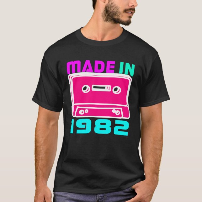 Camiseta 80s Made in 1982  1980s Love Retro Eighties Themed (Anverso)