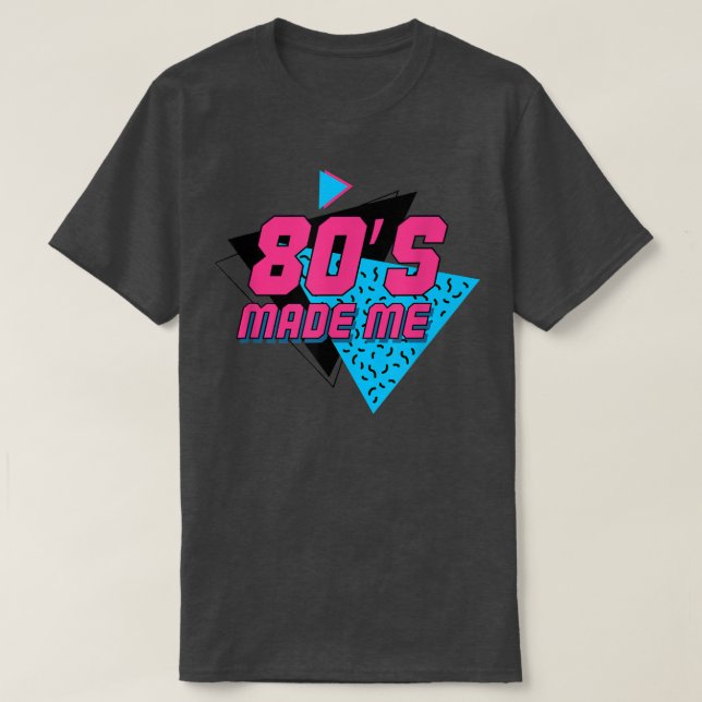 Camiseta 80s Made Me, Retro Vintage Music Design  (Diseño del anverso)