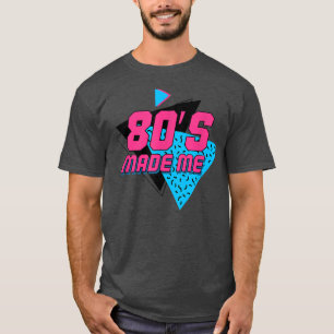 Camiseta 80s Made Me, Retro Vintage Music Design