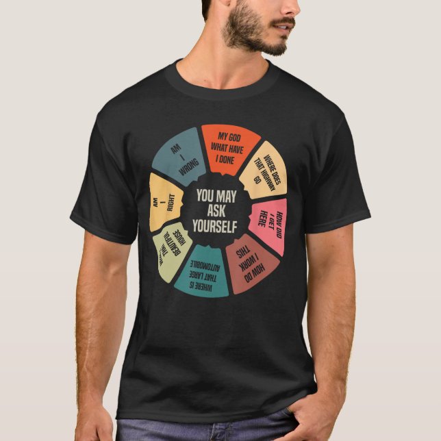 Camiseta 80s Music Retro Lyrics Pie Chart You May Ask Yours (Anverso)