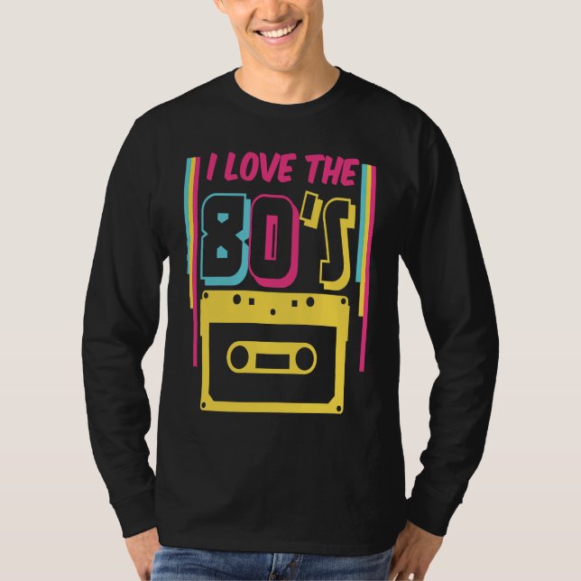 Camiseta 80s Outfit I Love The 80s Retro Oldschool (Anverso)