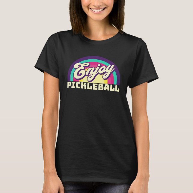 Camiseta 80s retro vibes Enjoy Pickleball (Anverso)