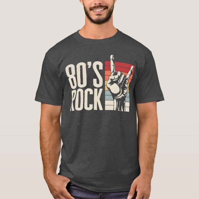 Camiseta 80s Rock Band 80s Rockee Gift For girl (Anverso)