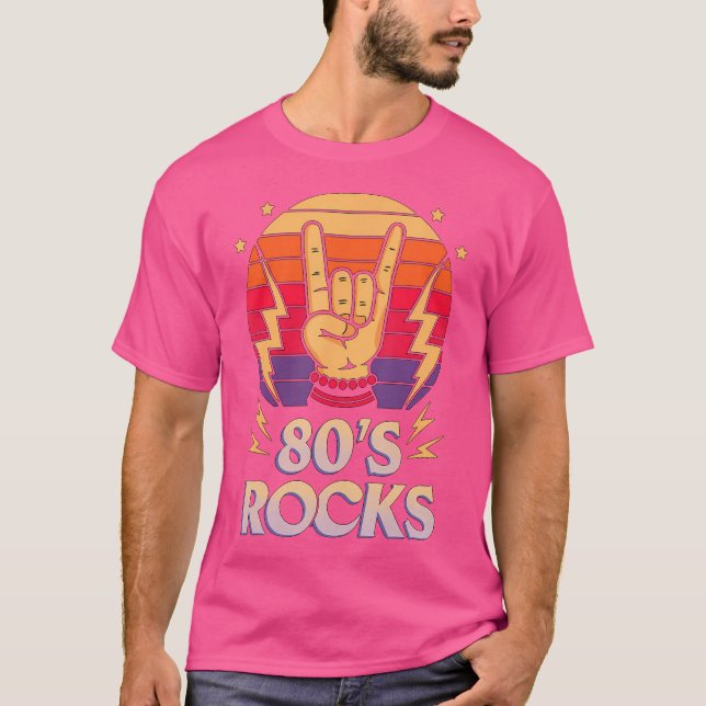 Camiseta 80'S Rocks 1980 Rock And Roll Party (Anverso)