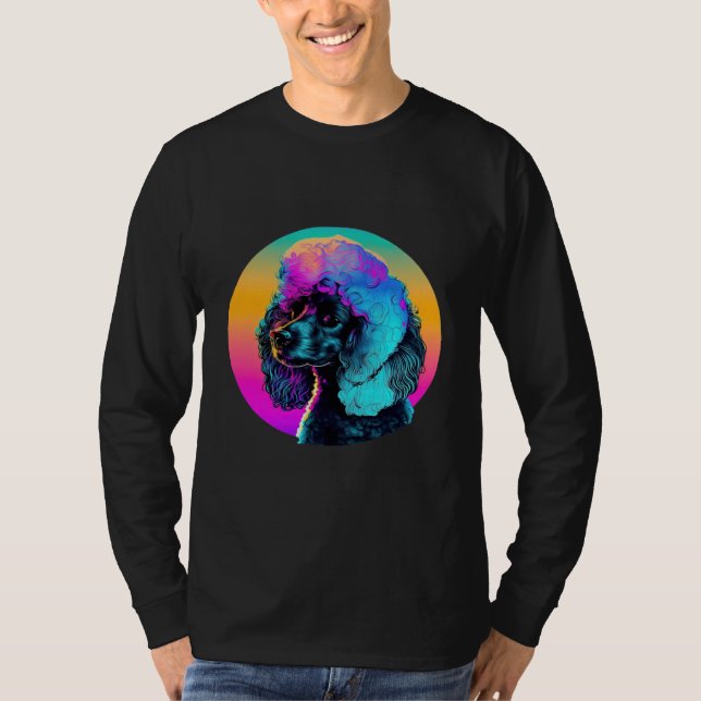 Camiseta 80s Synthwave and Poodle Aesthetic (Anverso)