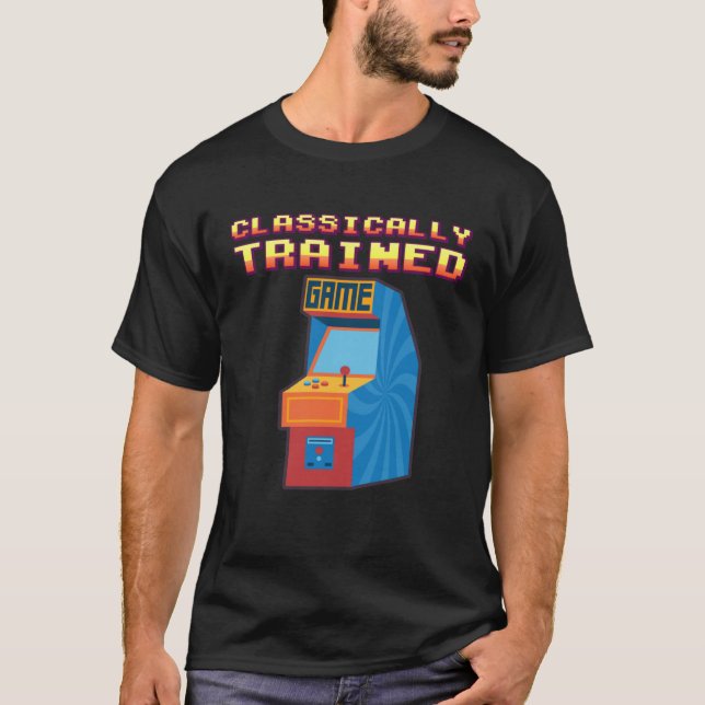 Camiseta 80S Video Games Arcade retro Classically Trained g (Anverso)