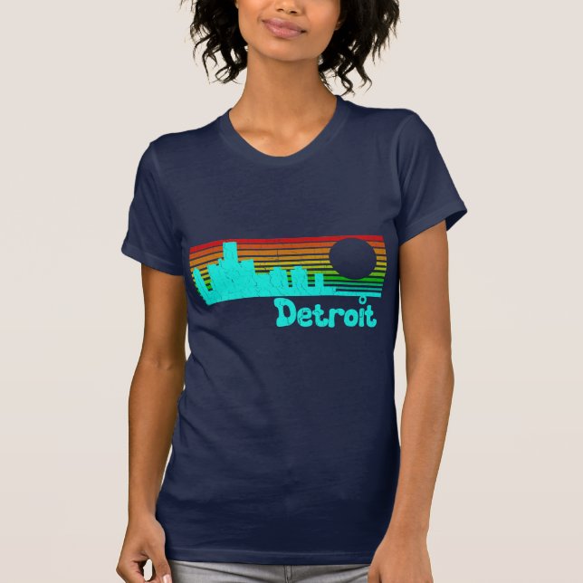 Camiseta 80s vintage retro Detroit (Anverso)