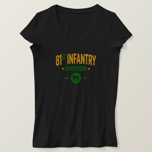 Camiseta 81ª División de Infantería - Mujeres militares de  (Anverso del diseño)