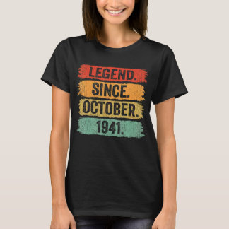 Camiseta 81.ª leyenda del cumpleaños desde octubre de 1941