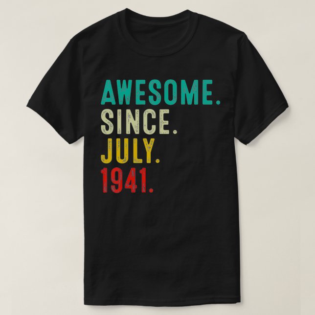 Camiseta 81.º cumpleaños 81 años de antigüedad insignifican (Diseño del anverso)
