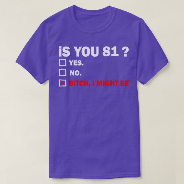 Camiseta 81 años Cumpleaños 81 años (Diseño del anverso)