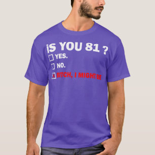 Camiseta 81 años Cumpleaños 81 años