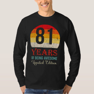 Camiseta 81 Años De Ser Sorprendente 81º Cumpleaños