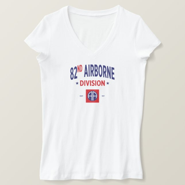 Camiseta 82ª División Aérea - Las Mujeres Americanas (Anverso del diseño)