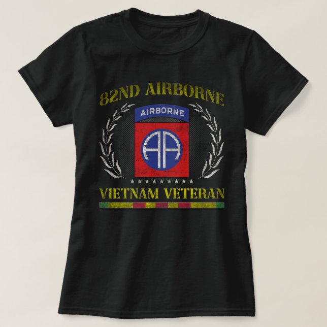 Camiseta 82ª División Aérea Vietnam Día de los Padres Veter (Diseño del anverso)