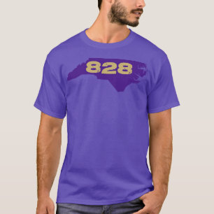 Camiseta 828 Morado y Oro