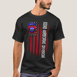 Camiseta 82.ª División Aérea Bandera Americana Vintage_full