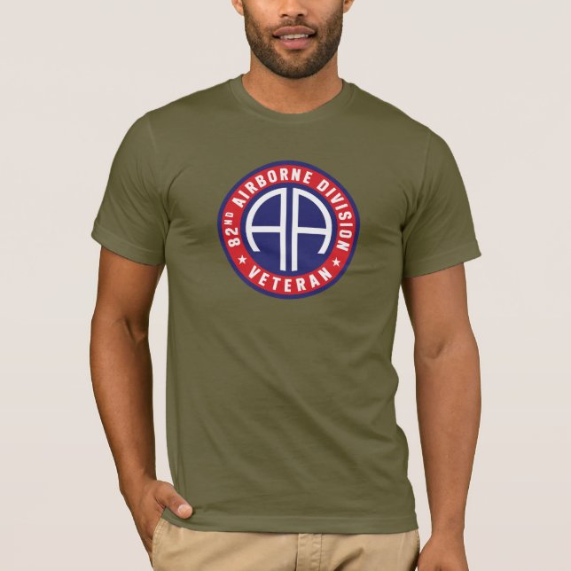 Camiseta 82.ª División Aérea "Veterana" Fatigue Green (Anverso)