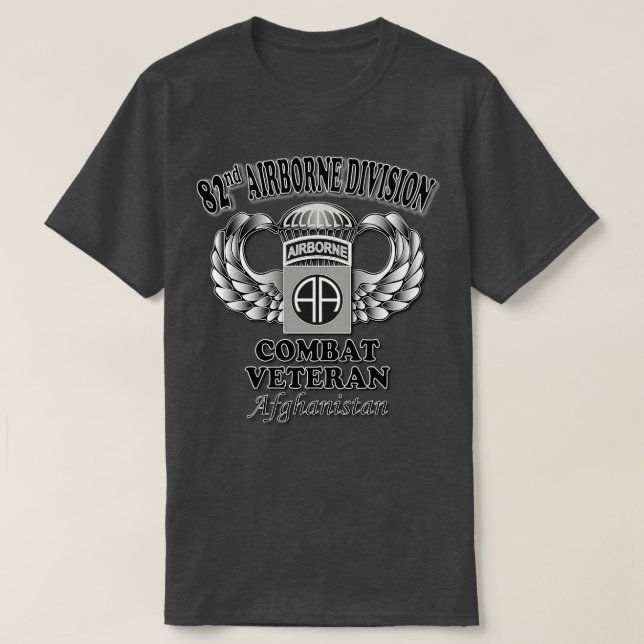 Camiseta 82.º Combate Veterano Afganistán (Diseño del anverso)