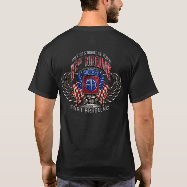 Camiseta 82.º Fuerte Aéreo Bragg (Reverso)
