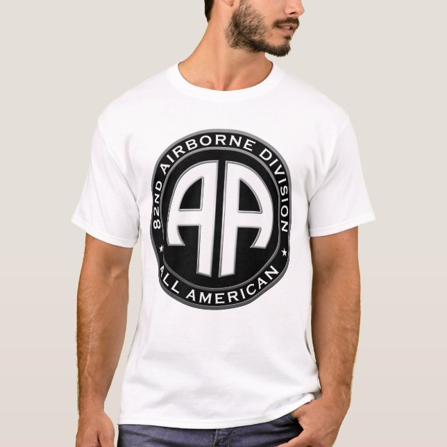 Camiseta 82.º Parche Casual de la División Aérea (Anverso)