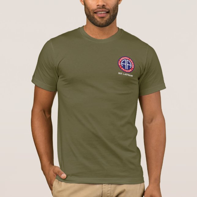 Camiseta 82.º Personalizado de la División Aérea "Veteranos (Anverso)