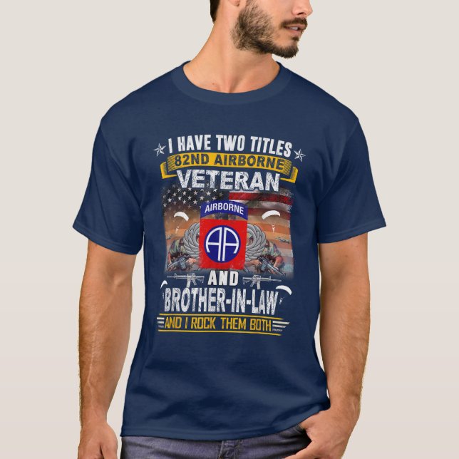 Camiseta 82.º Veterano Aéreo Y Cuñado (Anverso)