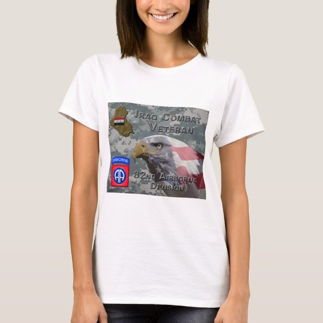 Camiseta 82.º Veterano de Combate Iraquí (Anverso)