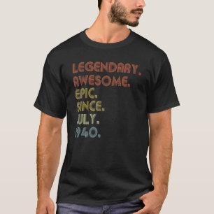 Camiseta 82 años asombroso desde julio de 1940 82 cumpleaño
