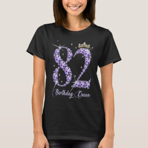 Camiseta 82 años es mi 82 cumpleaños Reina Diamante