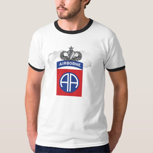 Camiseta 82.os aerotransportados para hombre hasta el final (Anverso)