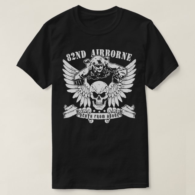 Camiseta 82nd Airborne Division Fort Bragg Death from Above (Diseño del anverso)