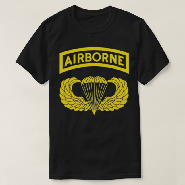 Camiseta 82nd Army Airborne Division Paratrooper Tshirt, Ve (Diseño del anverso)