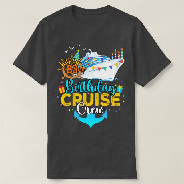 Camiseta 83.ª Crucero De Cumpleaños (Diseño del anverso)