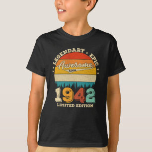 Camiseta 83 años de edad 1942 Regalo de cumpleaños 83 retro