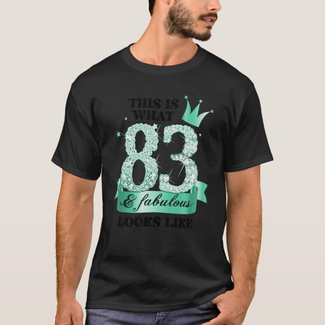 Camiseta 83 & Fabulous I Turquoise White Party Group Photo  (Anverso)