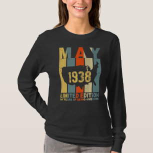Camiseta 84° Cumpleaños Mayo 1938 84 Años De Ser Increíble