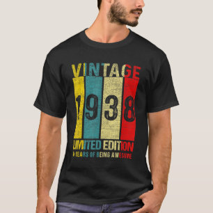 Camiseta 84 Cumpleaños Vintage 1938 84 Años