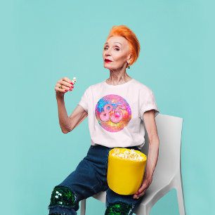 Camiseta 85.ª fiesta de cumpleaños Purpurina rosado dorado 