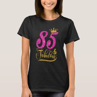 Camiseta 85 años de edad 85 y fabuloso 85º cumpleaños de co