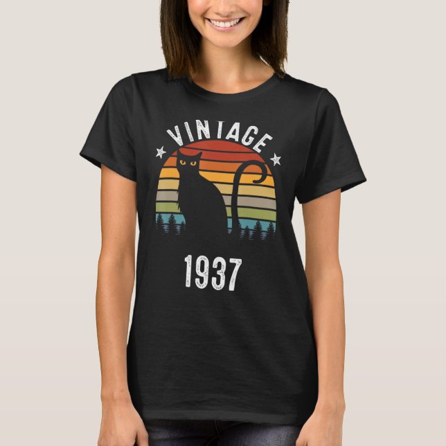 Camiseta 85 años, Vintage 1937, 85 años (Anverso)