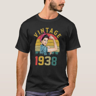 Camiseta 85 Años Vintage 1938 85º cumpleaños para mujeres