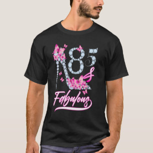 Camiseta 85 Y Fabulosos Talones Altos Mariposa Feliz 85º Bi