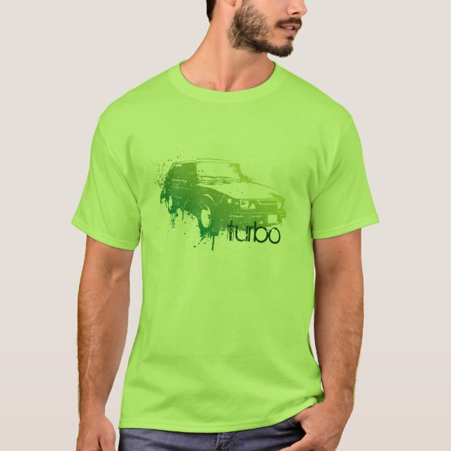 Camiseta 85spg_destroyed-lime, turbo (Anverso)