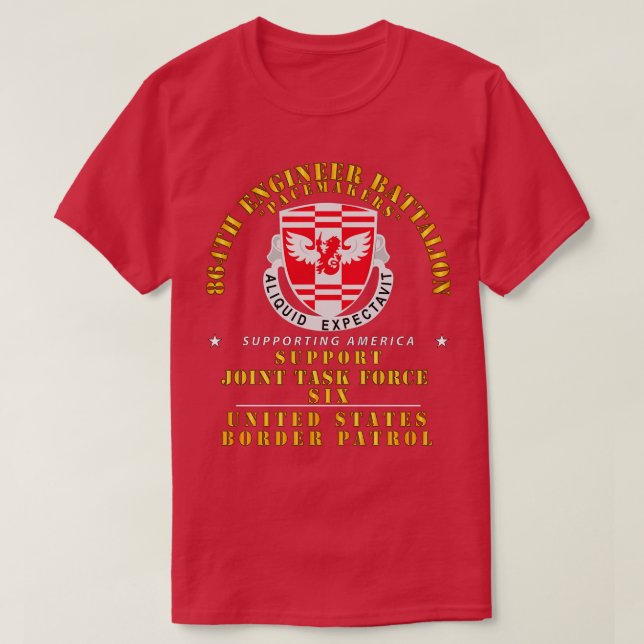 Camiseta 864º Eng Bn JTF6 Apoyo a América (Diseño del anverso)
