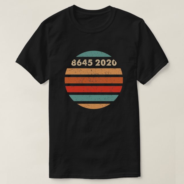 Camiseta 8645 2020 anti trump (Diseño del anverso)