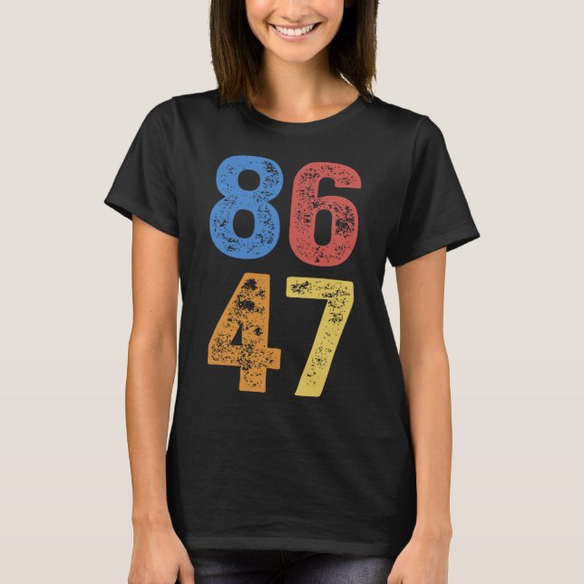 Camiseta 8647 Anti Trump Sutil Resistir Protesta  (Anverso)