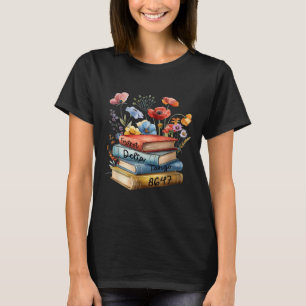 Camiseta 8647 Foxtrots Deltas Tangos Flower Book