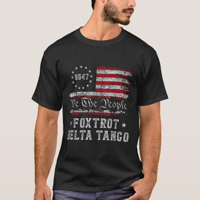 Camiseta 8647 Impugnación de tangos contra Trump (Anverso)
